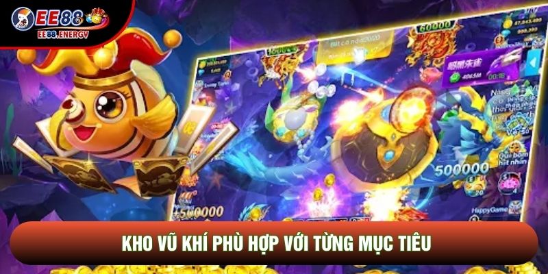 Kho vũ khí phù hợp với từng mục tiêu